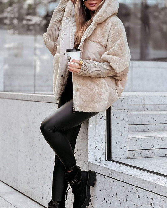 RAINA – Women's Thermal Hooded Coat | Elegant & Warm