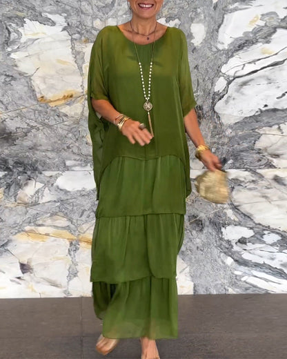 Artistic Loose Maxi Dress – Effortless Style for Every Season