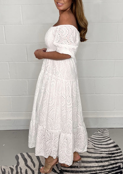 Elina™ - Relaxed Embroidered Dress