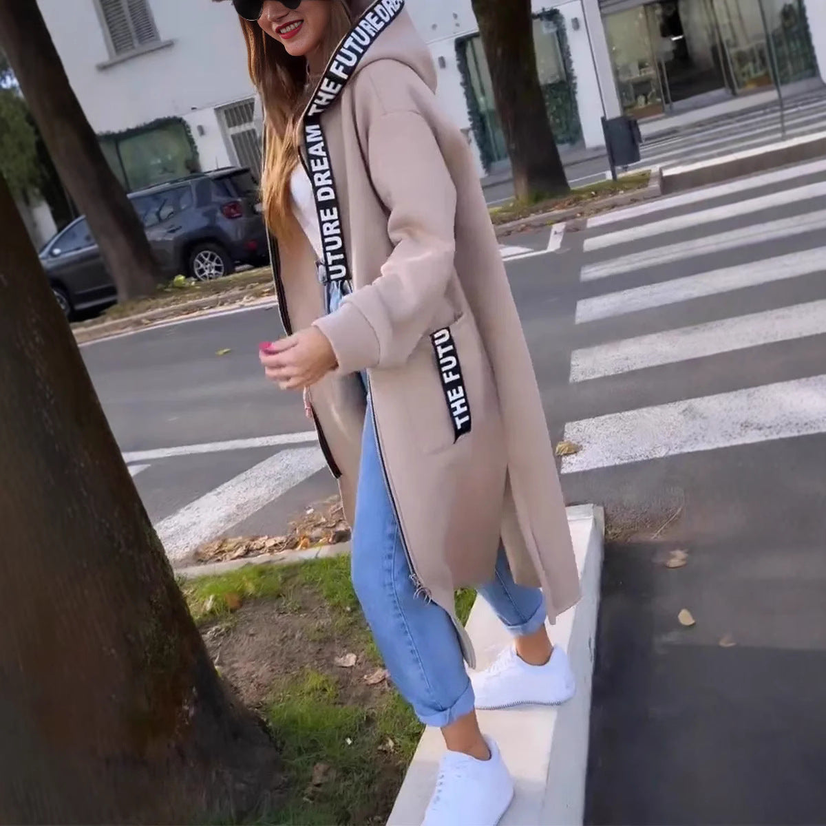 🔥2025 Neuankömmling Vorverkauf✨ Langes Damen-Sweatshirt mit Kapuze🍂