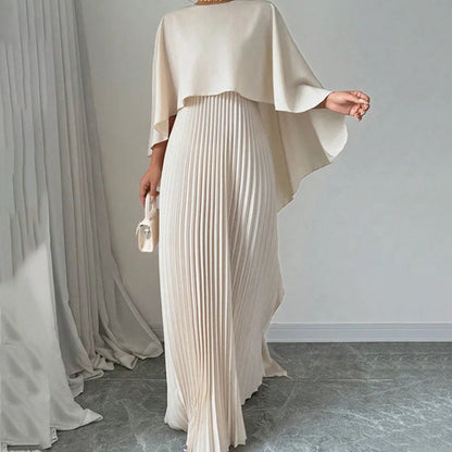 Elegant Asymmetrical Pleated Dress – Refined, Flowy & Unique
