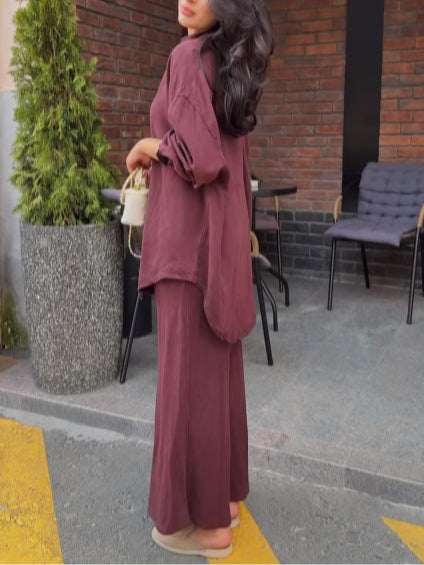 Soleri™ Tie-Waist Shirt & Skirt Set – Effortless Layers for Aussie Days